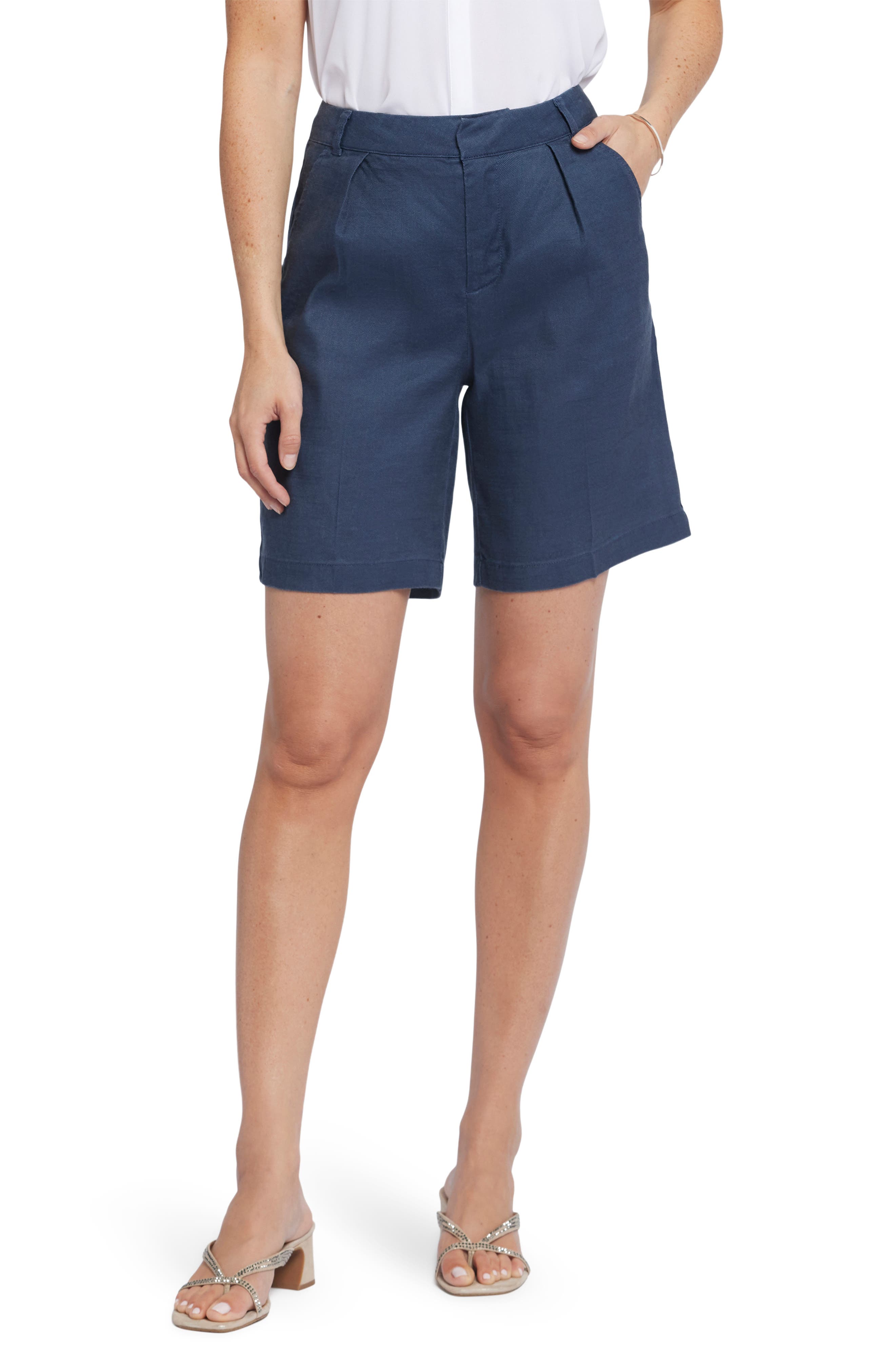 Relaxed Linen Blend Shorts - image 3