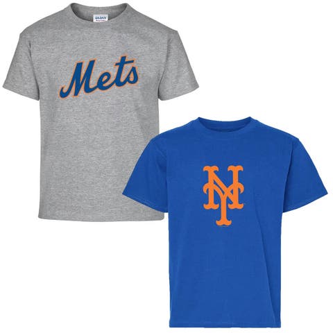 Youth Soft as a Grape  Royal/Gray New York Mets Two-Pack T-Shirt Set