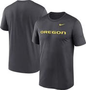 Nike Men's Nike Anthracite Oregon Ducks Primetime Legend Wordmark T-Shirt