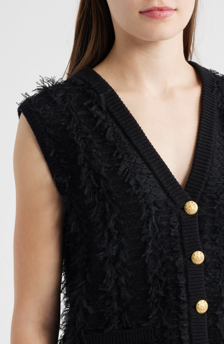 KOBI HALPERIN Tobias Sweater Vest, Alternate, color, Black