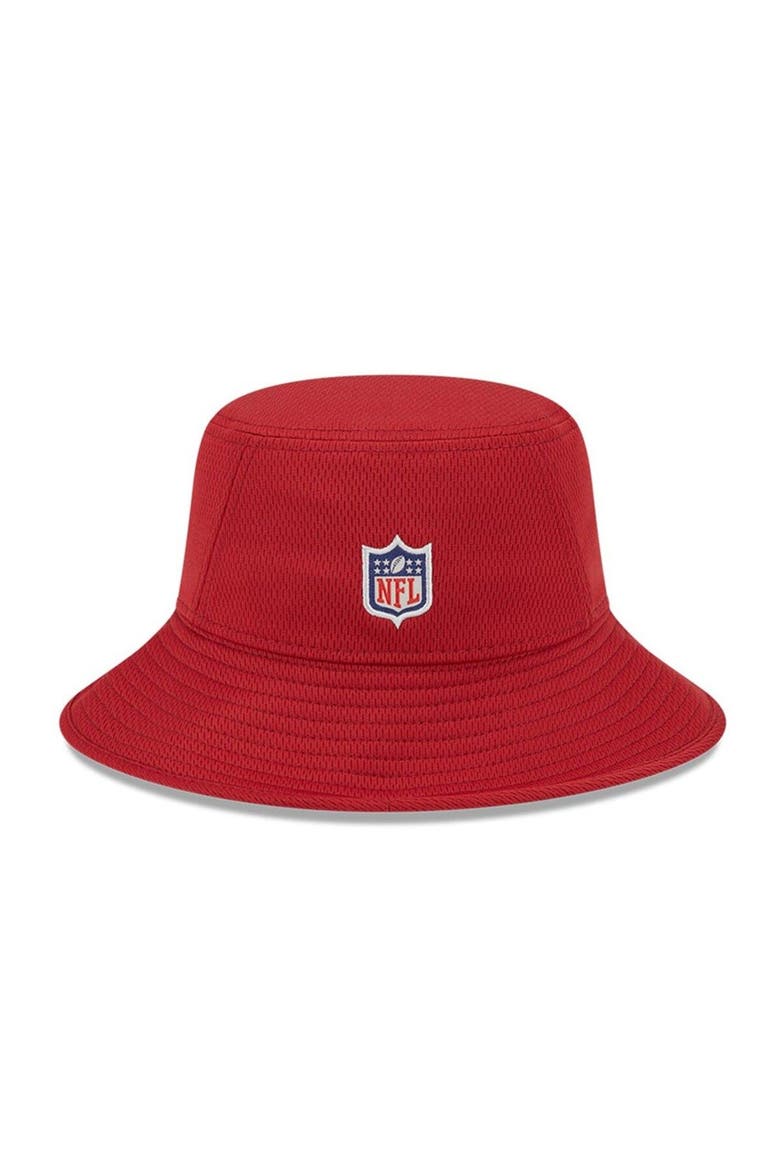 Men's New Era  Cardinal Arizona Cardinals 2023 NFL Training Camp Stretch Bucket Hat, Alternate, color, Cardinal