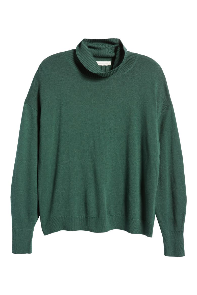 Turtleneck Sweater, Alternate, color, GREEN TREKKING