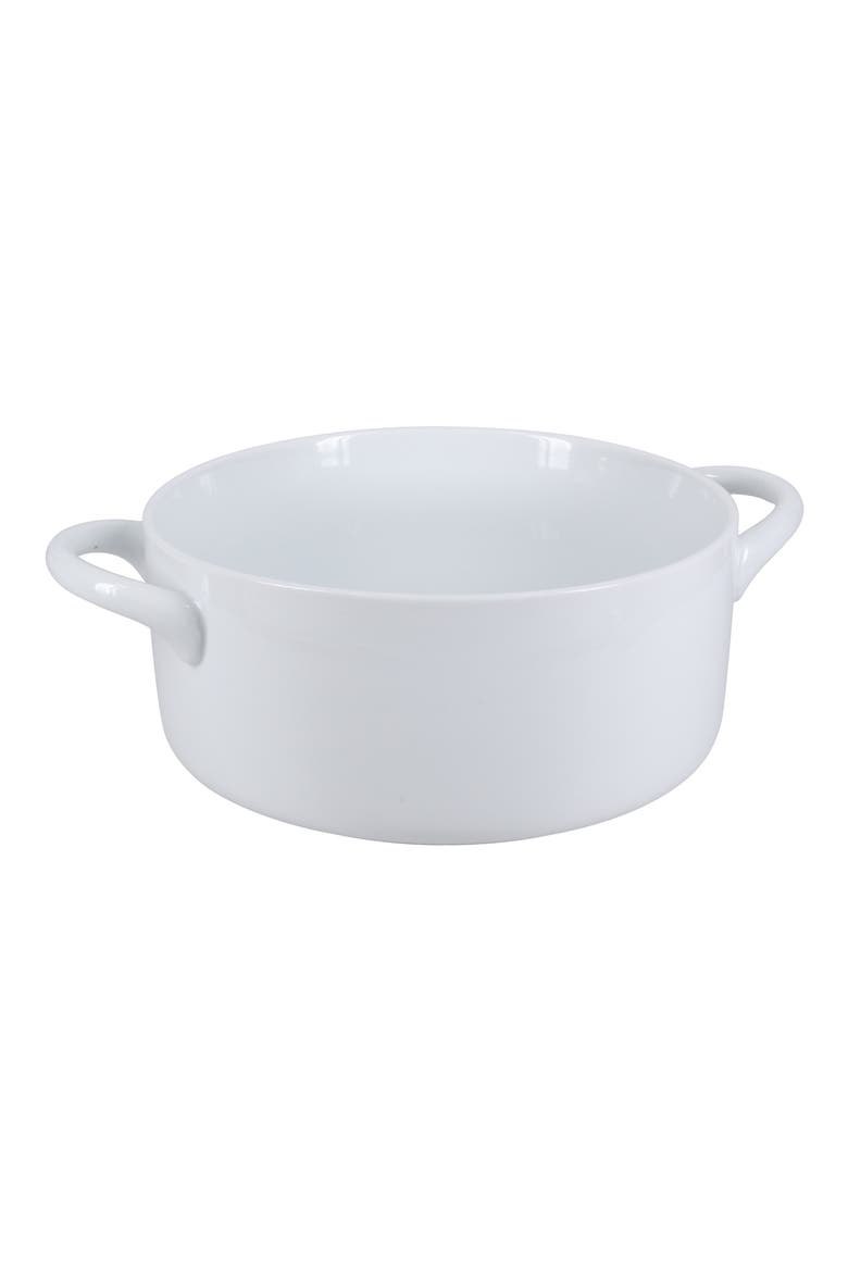 Taos Round 3.25-Quart Baking Dish, Main, color, WHITE
