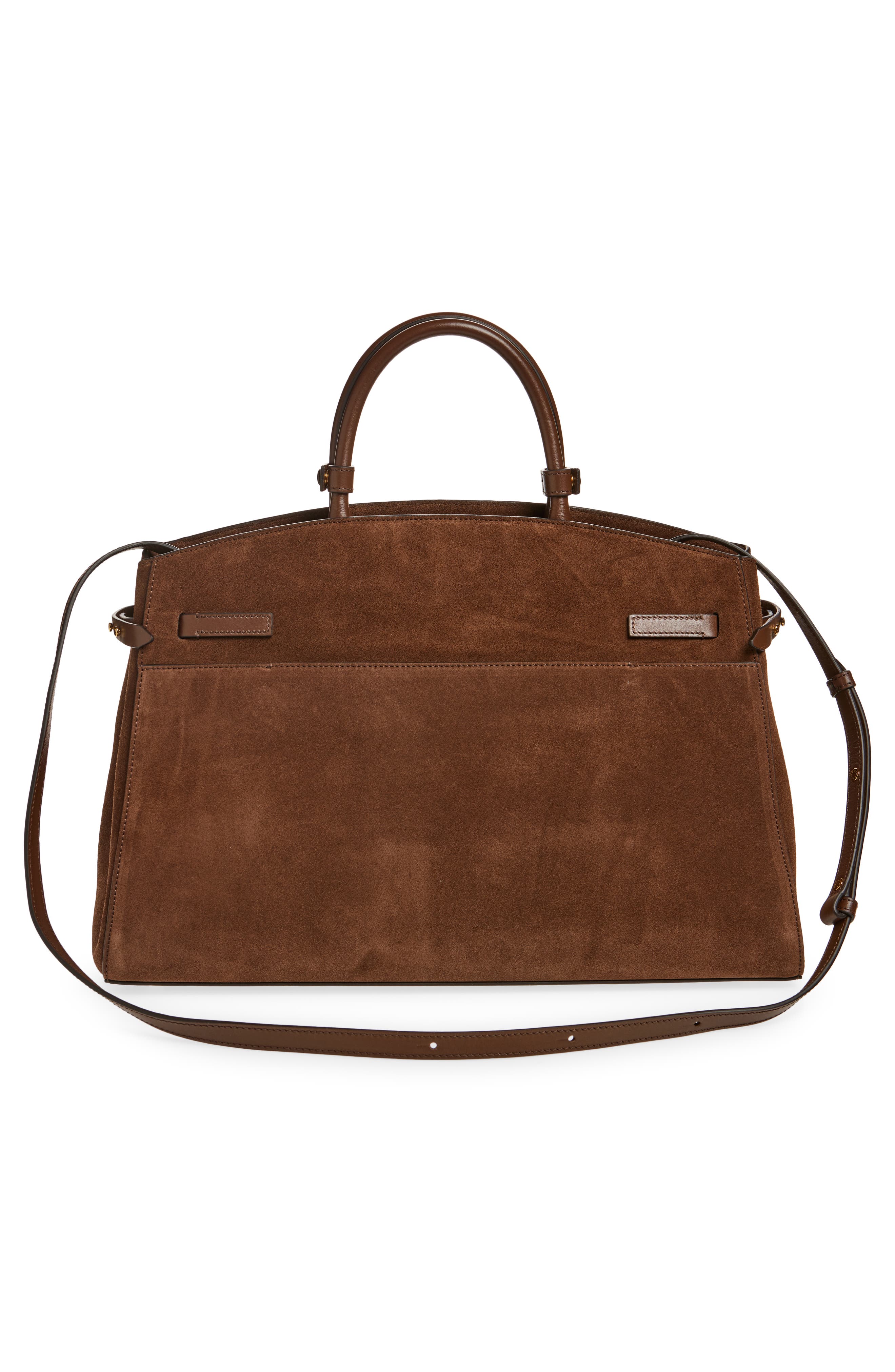 New York Leather Satchel, Alternate, color, MOCHA / MOCHA
