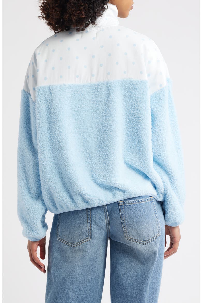 Sprinkle Aria Half Zip Fleece Pullover, Alternate, color, ICE BLUE