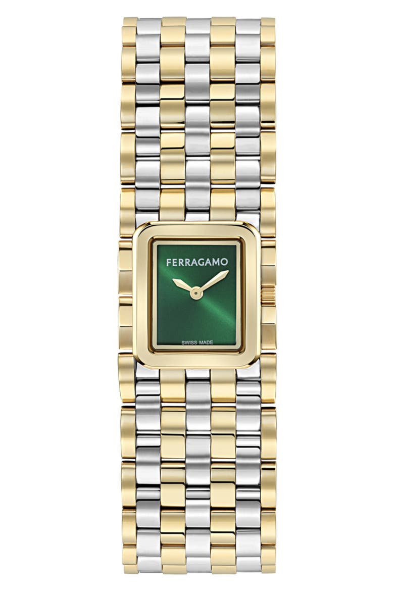 Entrelacé Two-Tone Bracelet Watch, 18.5mm x 21.5mm, Main, color, TWO TONE