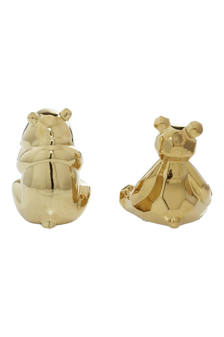 Glam Set of 2 Porcelain Animal Sculptures, Alternate, color, GOLD