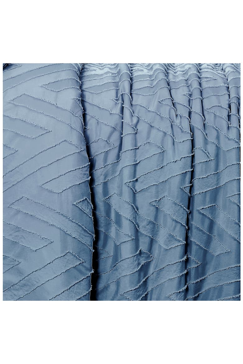 Chevron Jacquard Comforter Set, Alternate, color, CORONET BLUE