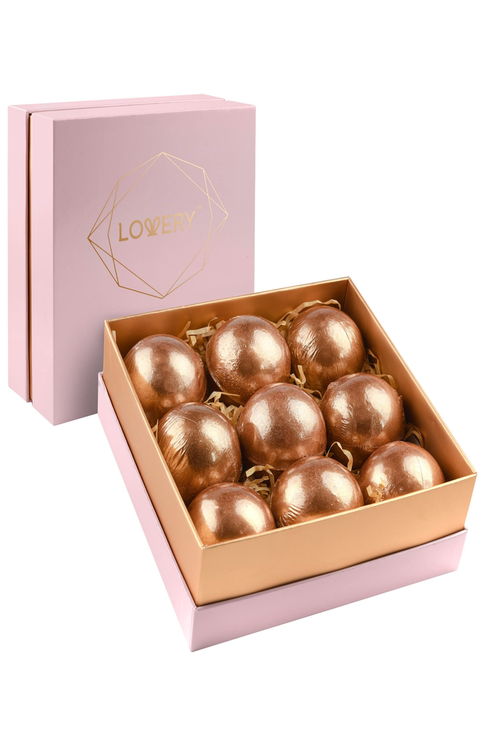 24K Rose Gold Bath Bombs Gift Set