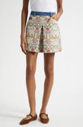 Cinq à Sept Kaiya Floral Tapestry Miniskirt