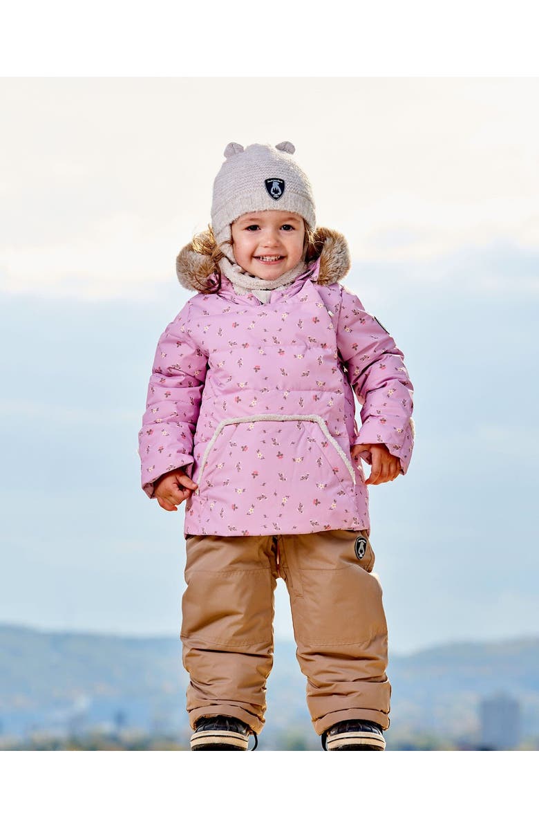 Deux par Deux Baby Boy's Two Piece Baby Snowsuit Rose Printed Mini Flowers, Alternate, color,