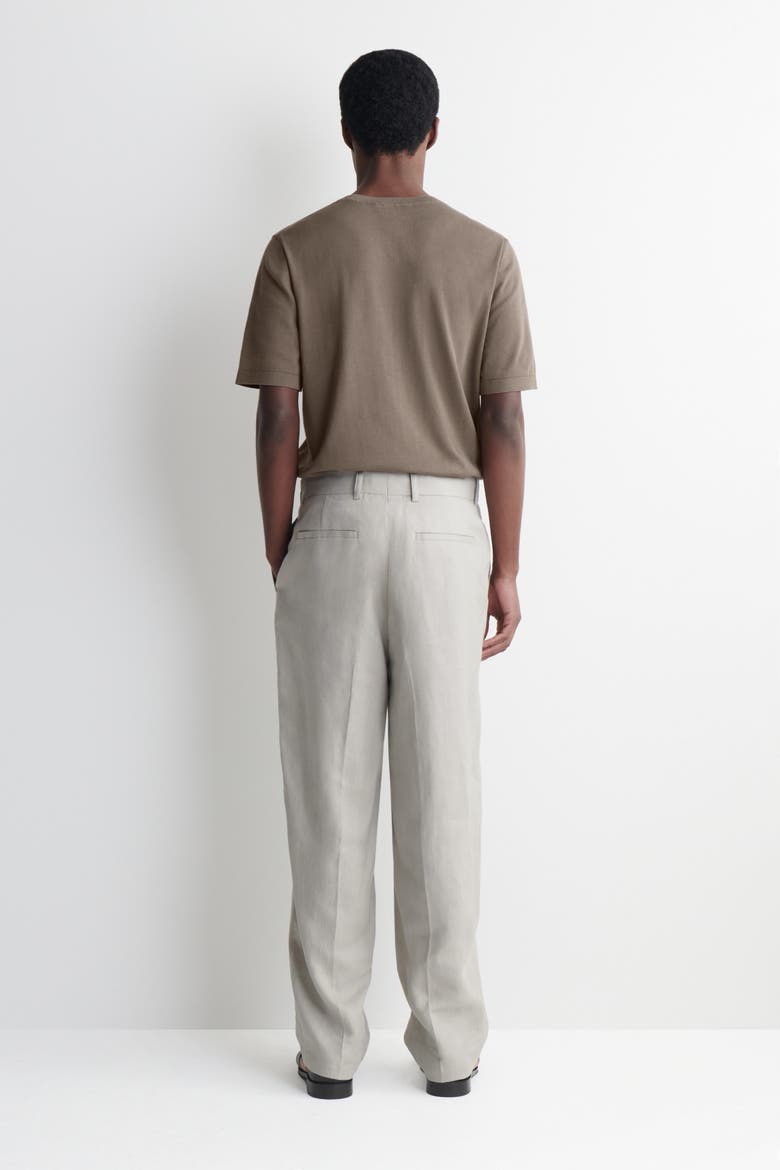 Relaxed Linen Tapered Pants, Alternate, color, PALE PISTACHIO