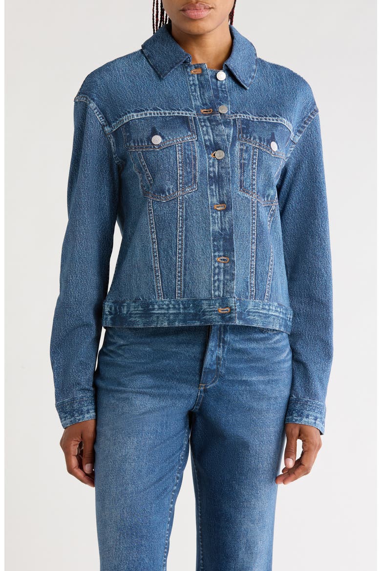 Cotton Denim Jacket, Main, color, OJAI WASH