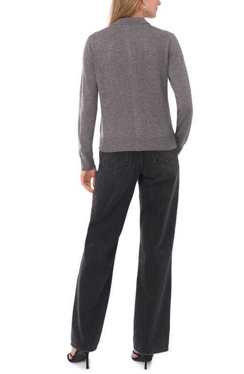 1.state Polo Cardigan In Gray
