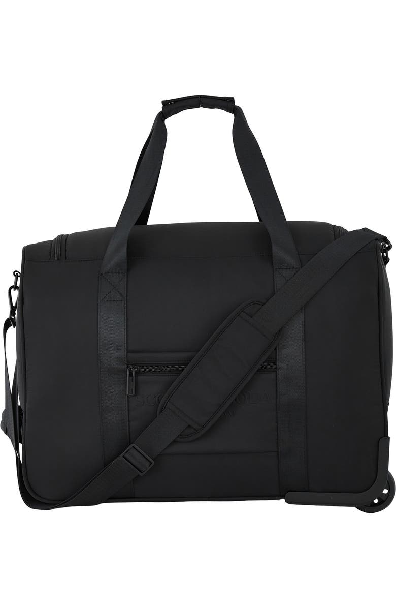Scotch & Soda Eindhoven Rolling Weekender Bag, Alternate, color, Black