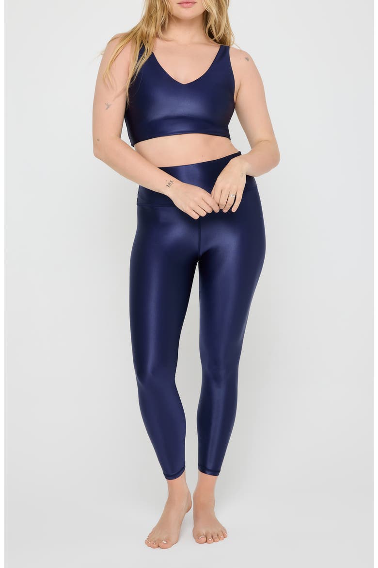 Harlow High Gloss Crop Tank, Alternate, color, MIDNIGHT NAVY