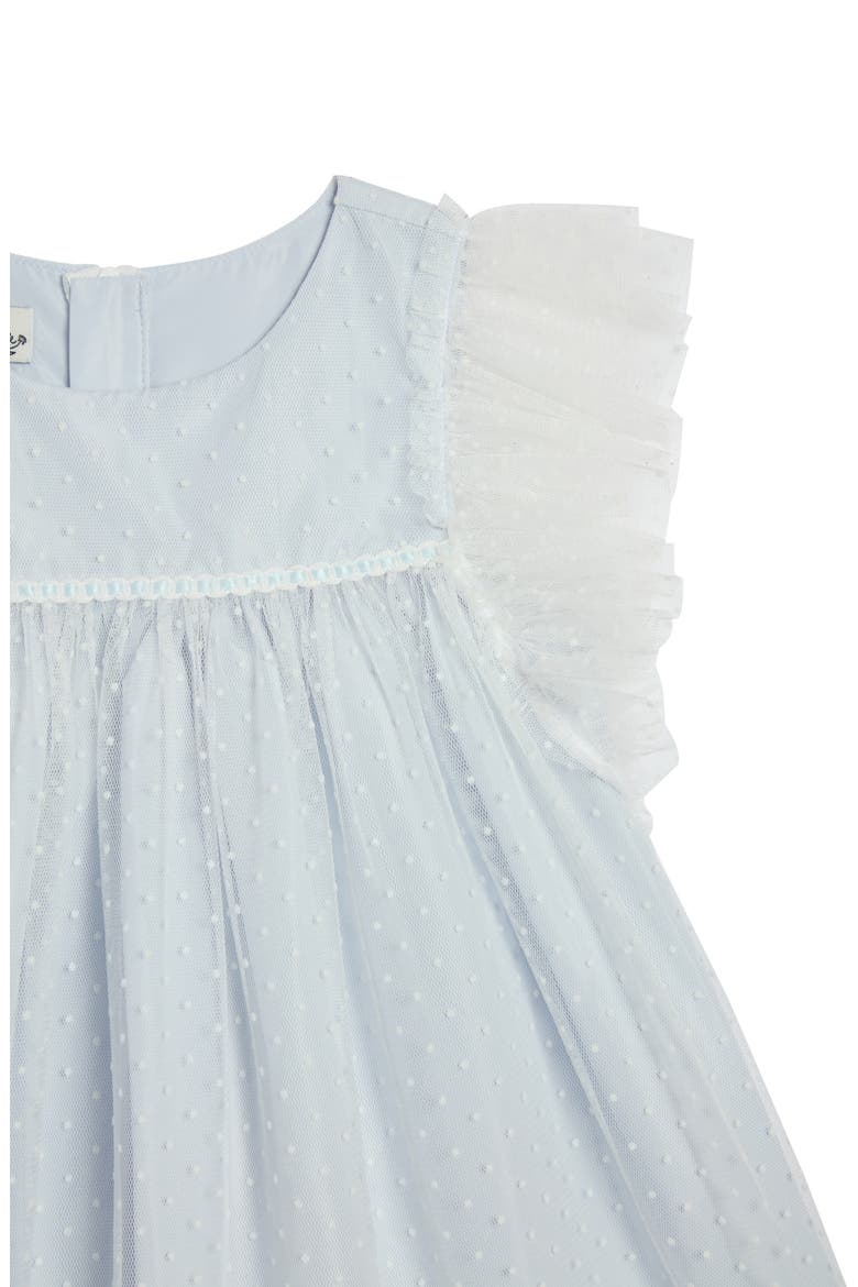 Lilly Mesh Dot Float Dress & Bloomers Set, Alternate, color, BLUE