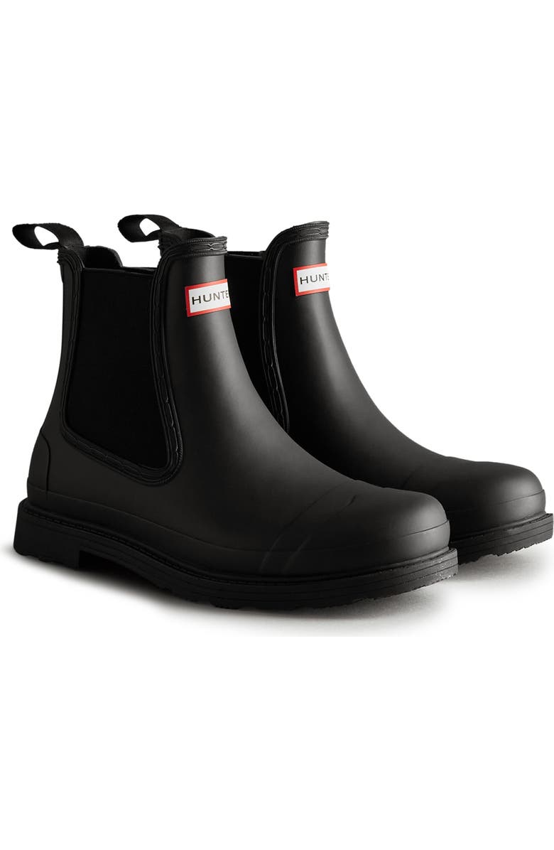 Hunter Commando Waterproof Chelsea Boot, Main, color,