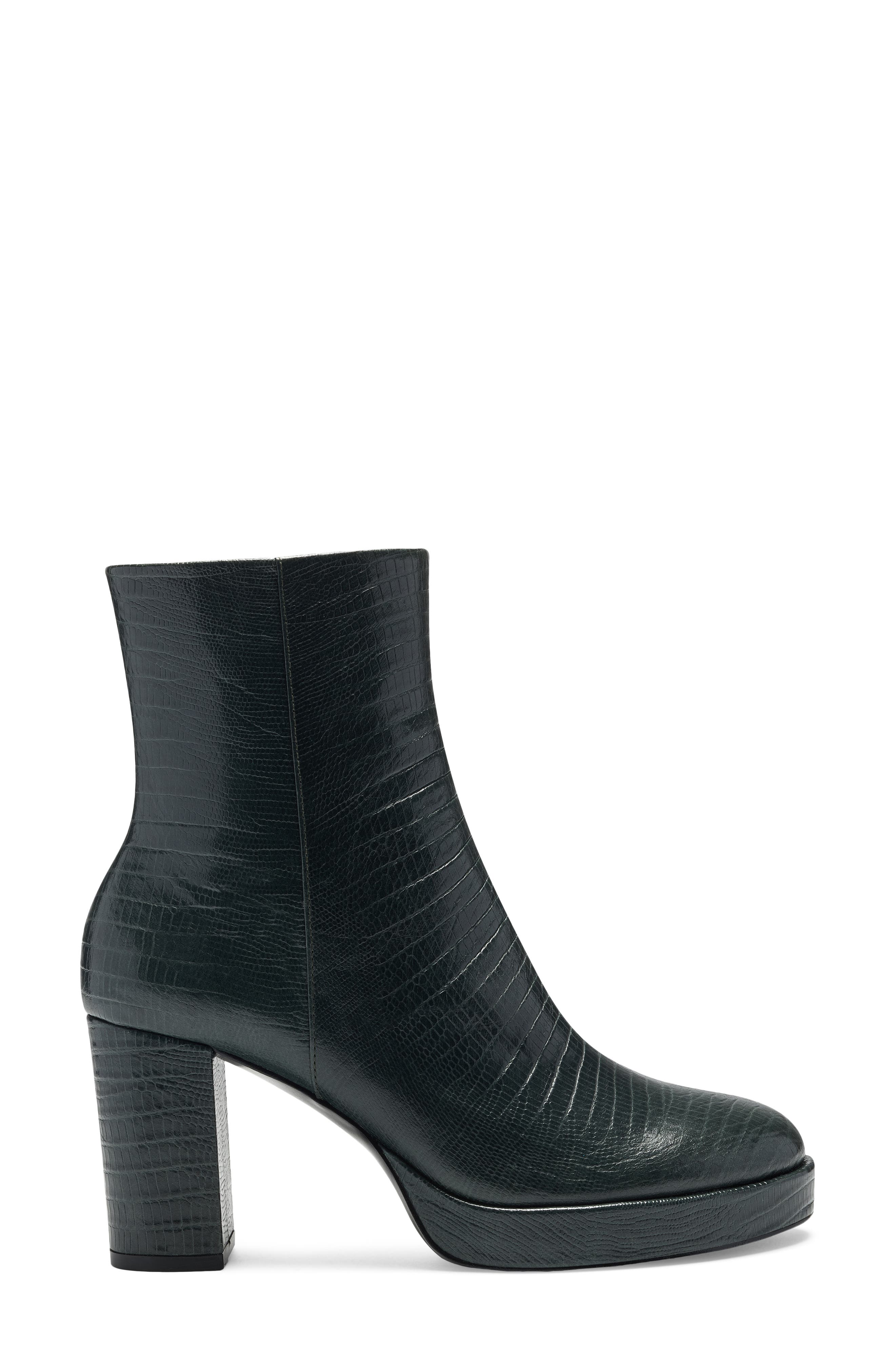 Ashlee Bootie, Alternate, color, PINE GREEN LIZARD PRINT
