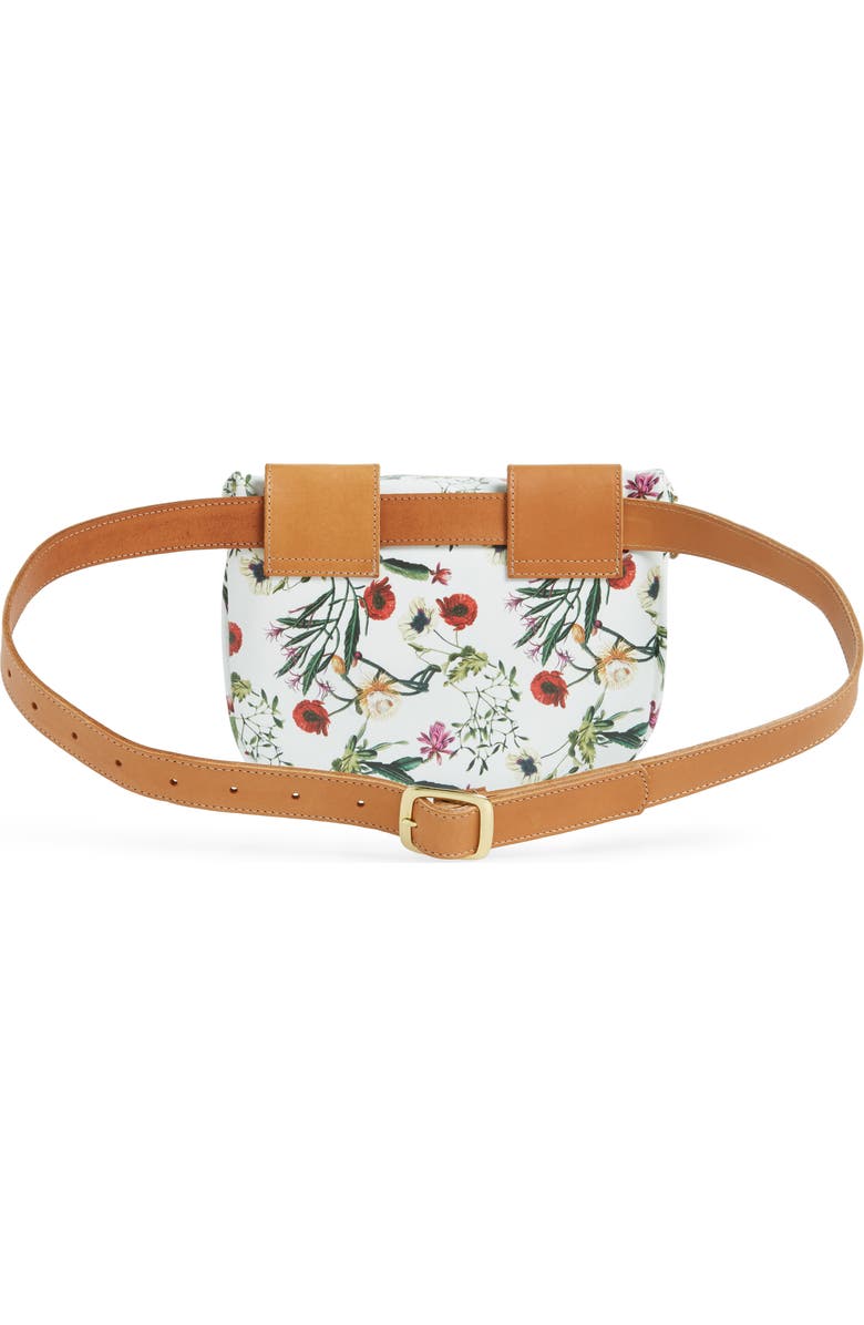 Clare V. Floral Leather Supreme Fanny Pack, Alternate, color,