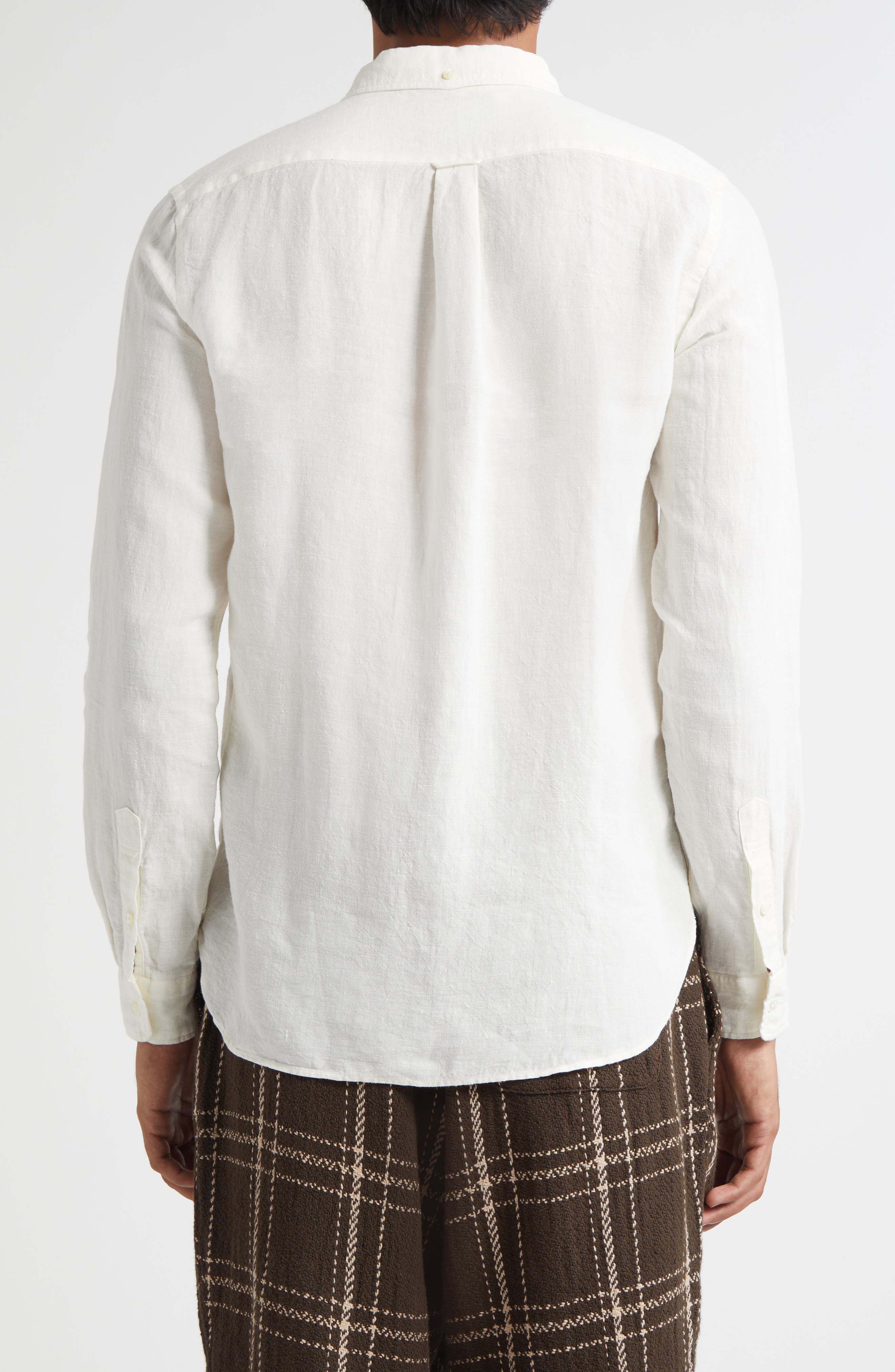 Linen Chambray Button-Down Shirt - image 2