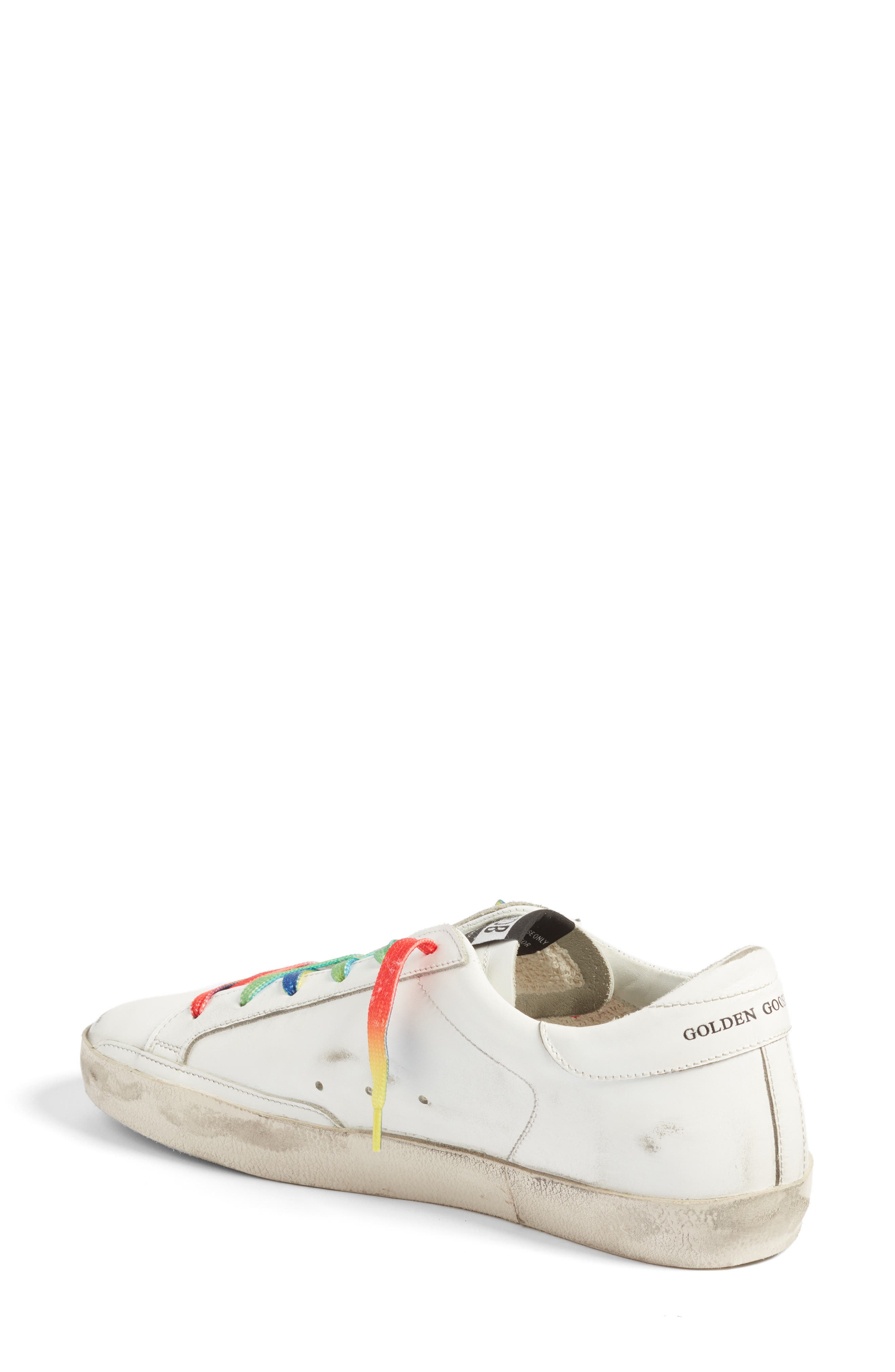 Golden Goose Superstar Rainbow Low-Top Sneaker, Alternate, color, 