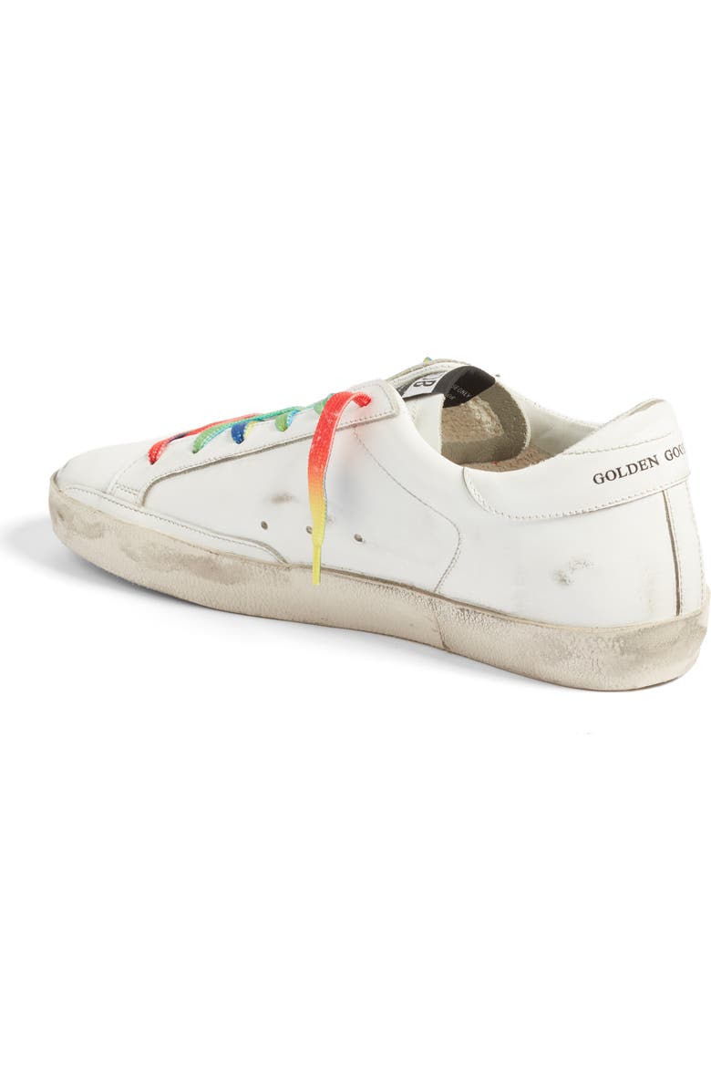 Golden Goose Superstar Rainbow Low-Top Sneaker, Alternate, color,