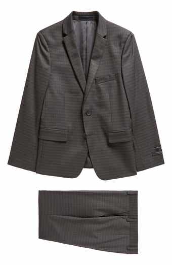 Kids' Microcheck Skinny Suit