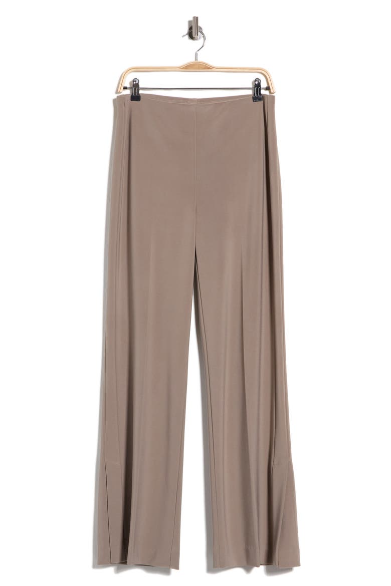 Bonded Silky Knit Wide Leg Pants, Main, color, JAVA