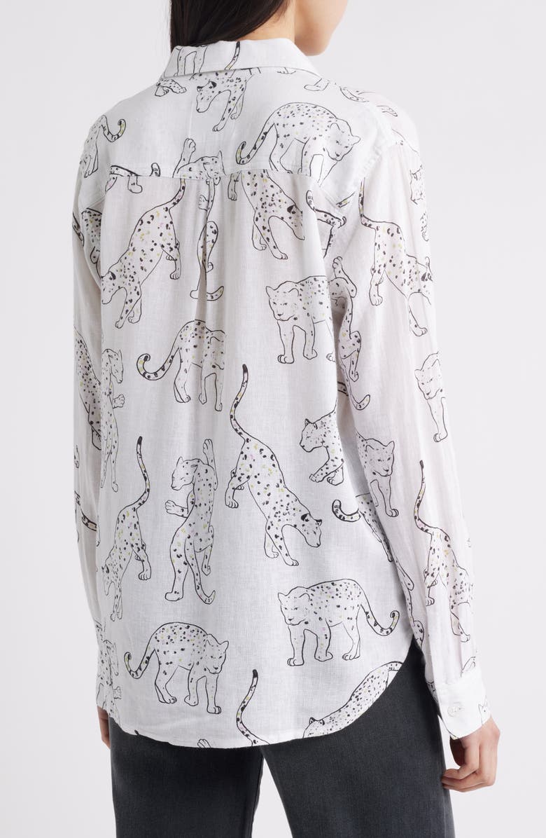 Rails Charli Linen Blend Button-Up Shirt, Alternate, color,