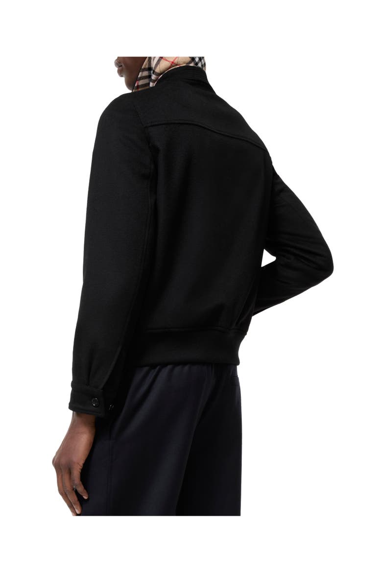 Cashmere Bloomsbury Harrington Jacket, Alternate, color, Black