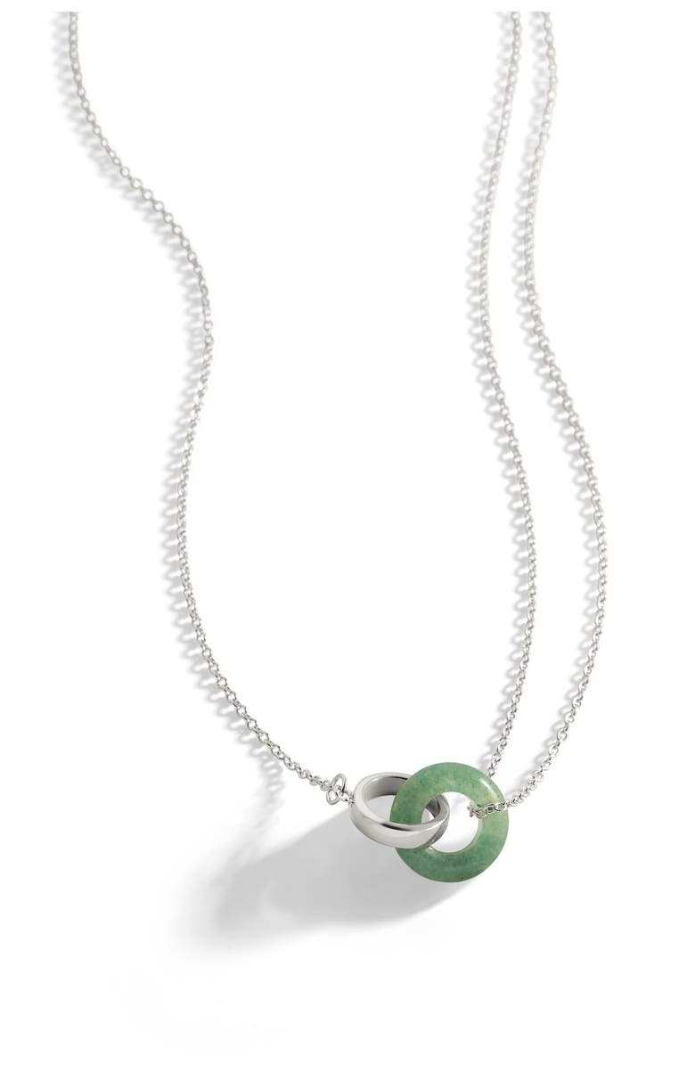 Mint & Lily Gemstone Connection Necklace, Main, color, 925 Sterling Silver