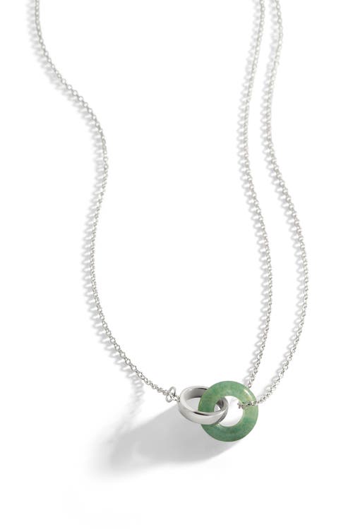 Mint & Lily Gemstone Connection Necklace In Silver