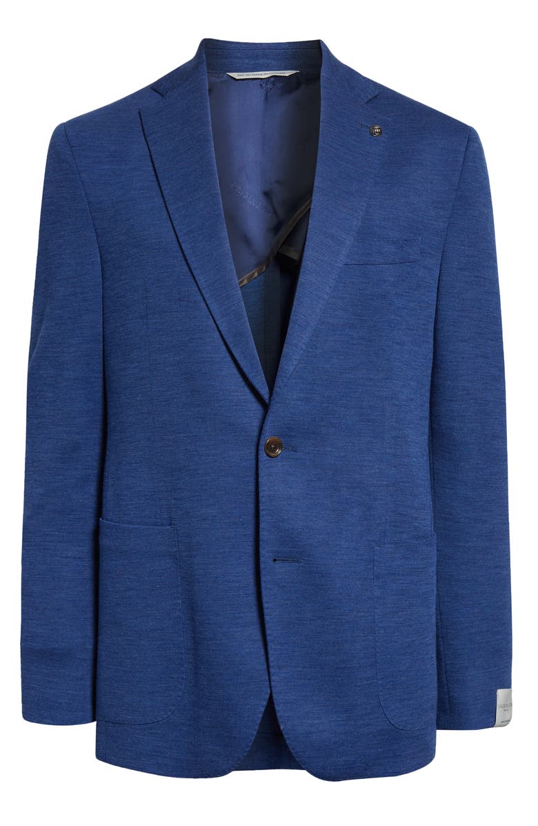 Jack Victor Hartford Blue Mélange Knit Wool Sport Coat, Main, color, Blue
