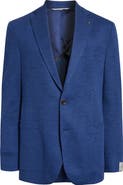 Jack Victor Hartford Blue Mélange Knit Wool Sport Coat