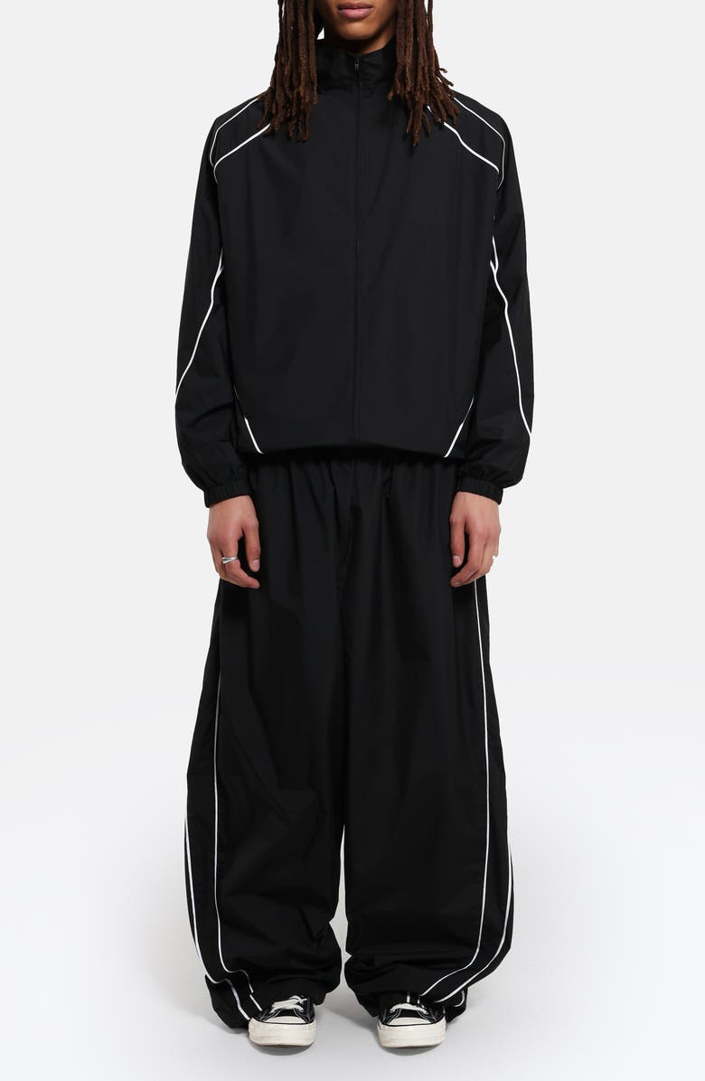 JADED LONDON Regular Fit Ripstop Track Jacket, Alternate, color, Black