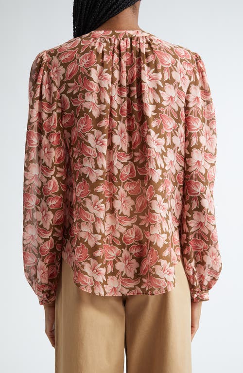 VERONICA BEARD VERONICA BEARD ASHLYNN FLORAL PRINT SILK SHIRT