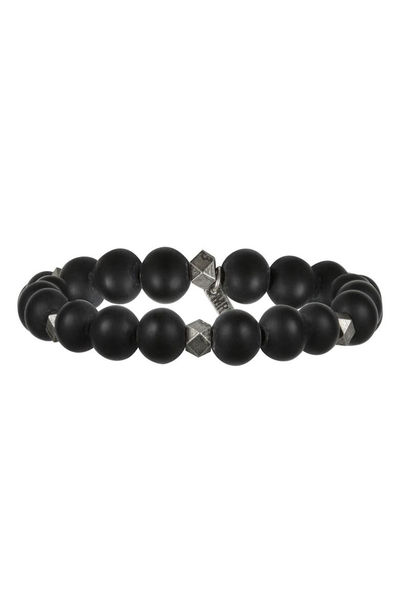Ettika Men's Bold Move Black Onyx Bead Bracelet, Alternate, color, 