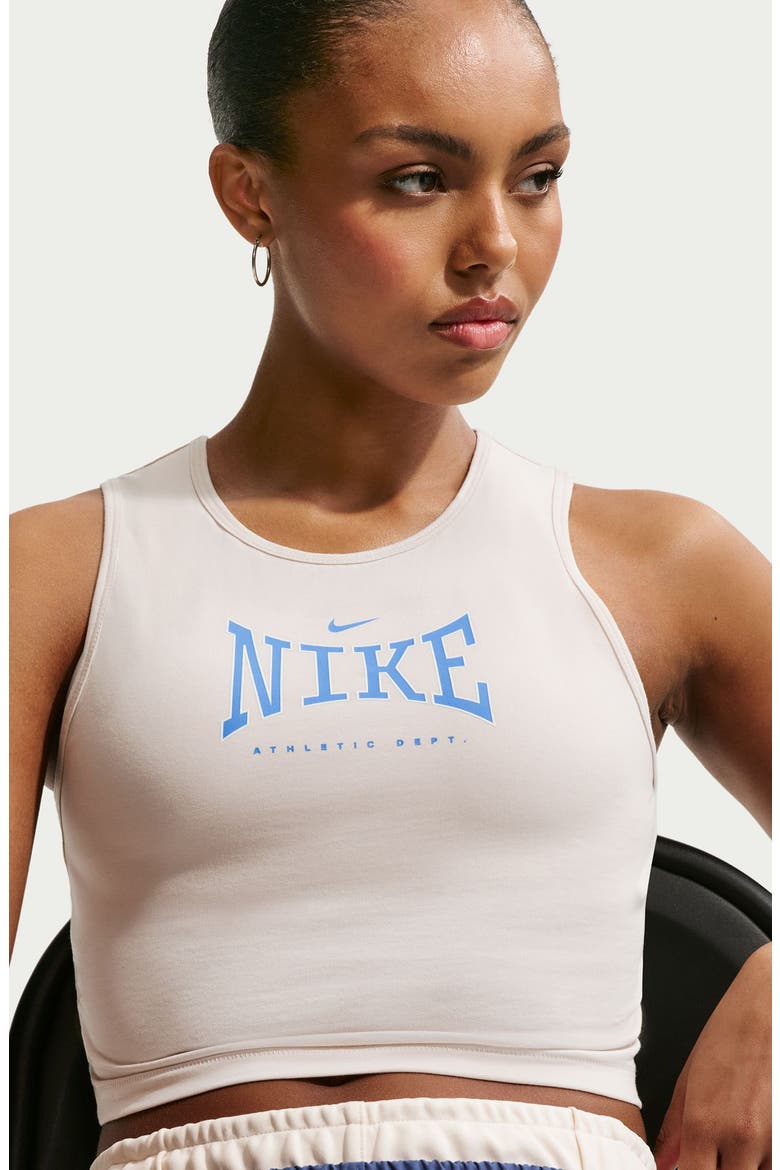 Athletic League Crop Sports Bra Tank, Alternate, color, LIGHT OREWOOD BROWN