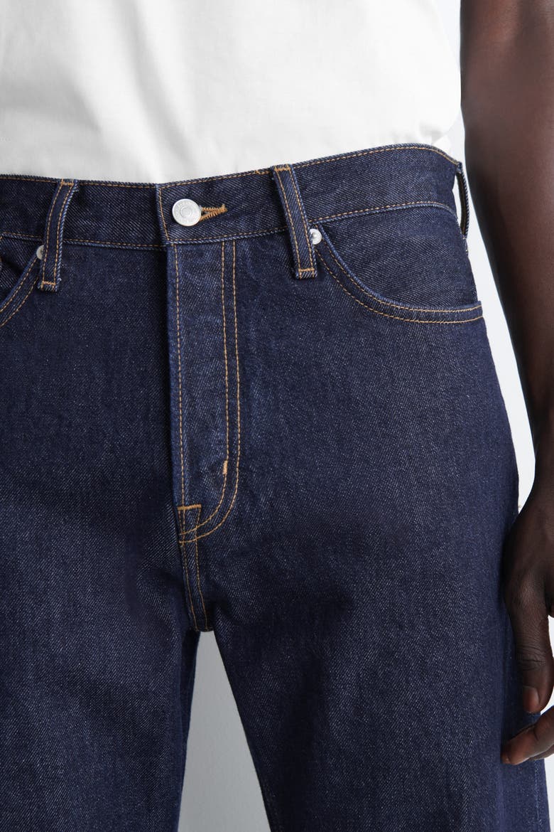 Signature Regular-fit Straight-leg Jeans, Alternate, color, DARK BLUE
