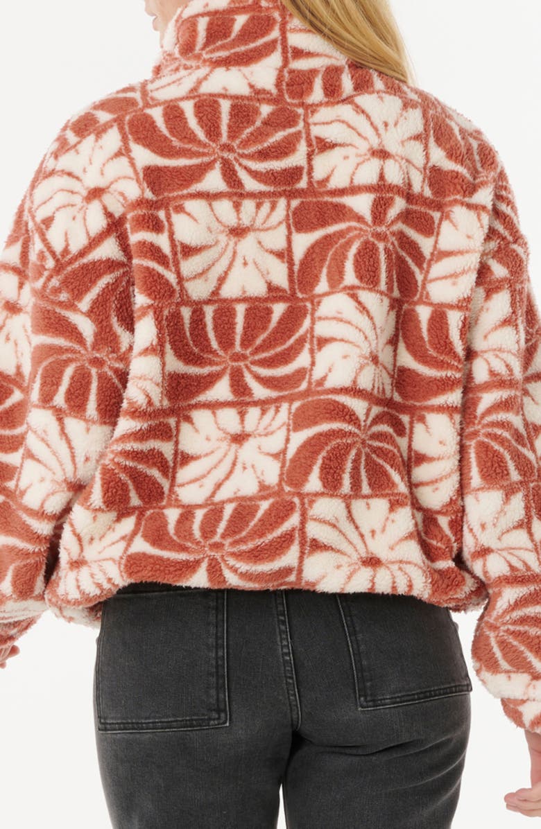 Rip Curl Williams Fleece Jacket, Alternate, color, Brick