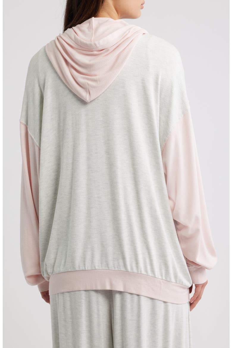 Pinky Promise Harley Full Zip Hoodie, Alternate, color, GREY