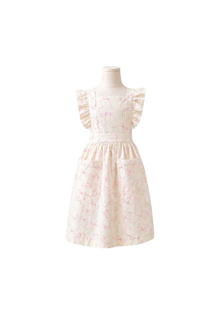 Pink Bow Little Hostess Apron, Main, color, S (2-5)