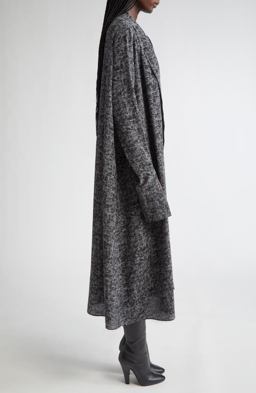 Michael Kors Collection Smudge Glen Plaid Silk Crêpe De Chine Scarf Shirtdress In Multi