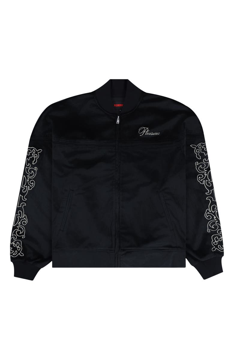 PLEASURES Unquote Velour Track Jacket, Alternate, color,