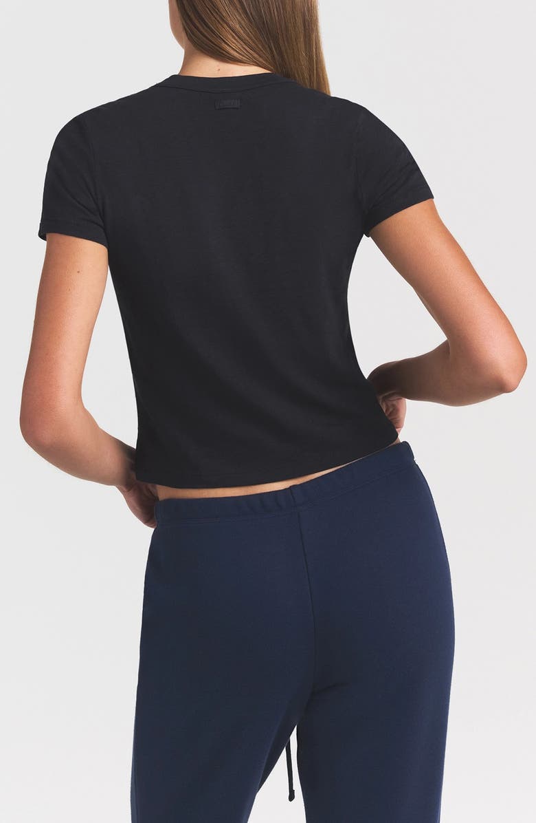 SKIMS V-Neck Baby Tee, Alternate, color, Washed Onyx