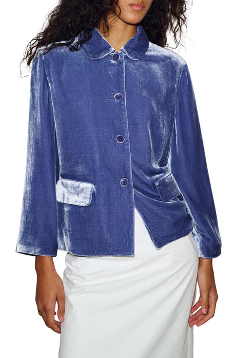 x Alexa Chung Pepo Velvet Jacket