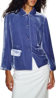 Reformation x Alexa Chung Pepo Velvet Jacket