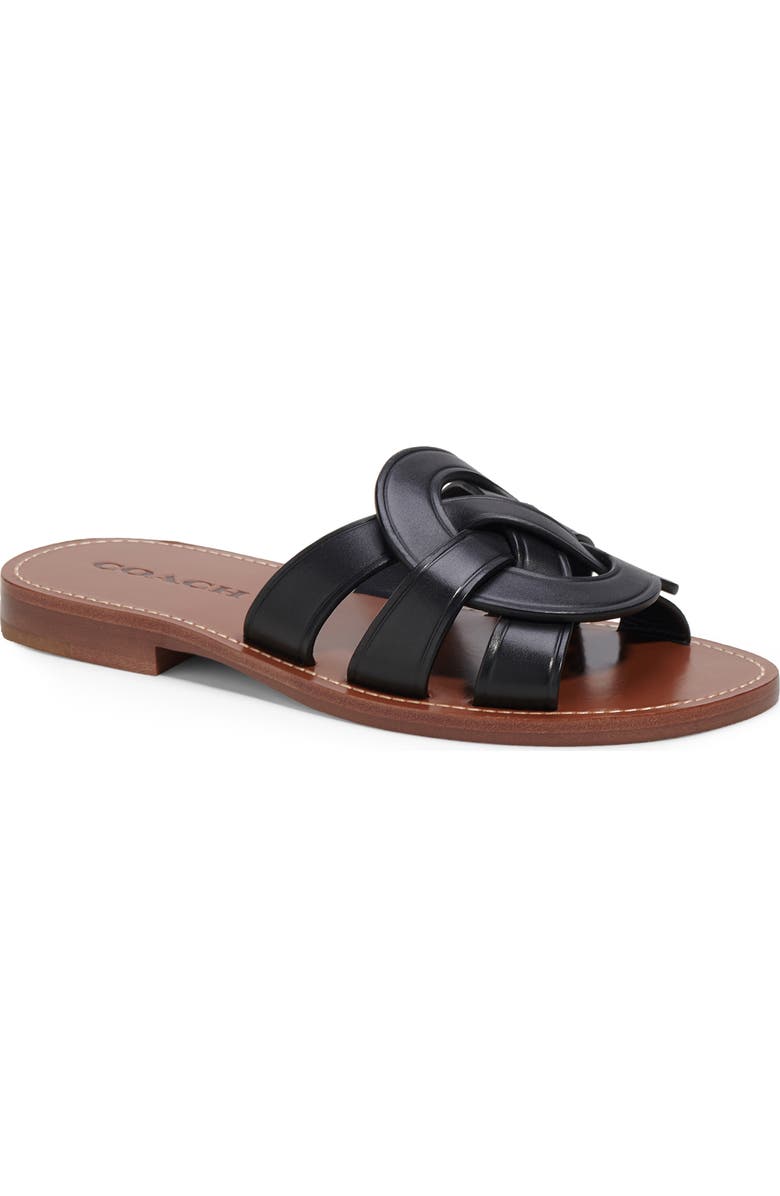 COACH Issa Strappy Slide Sandal, Main, color,