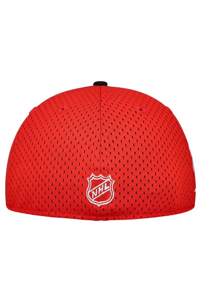 Men's New Era Red/Black Detroit Red Wings Mesh Crown Two-Tone 59FIFTY Fitted Hat, Alternate, color, Red